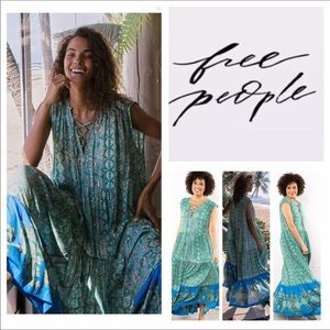 Free People Hanalei Bay Lace-Up Maxi Dress.